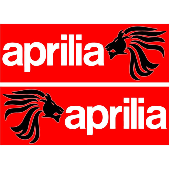 2x Aprilia Logo Style 4 Stickers Decals - DecalsHouse