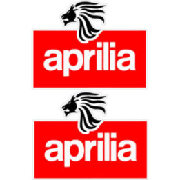 2x Aprilia Logo Style 5 Stickers Decals - DecalsHouse