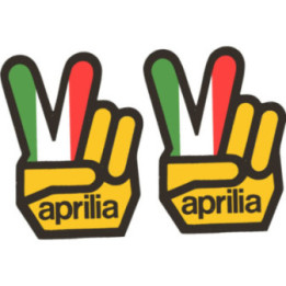 2x Aprilia Love Stickers Decals - DecalsHouse
