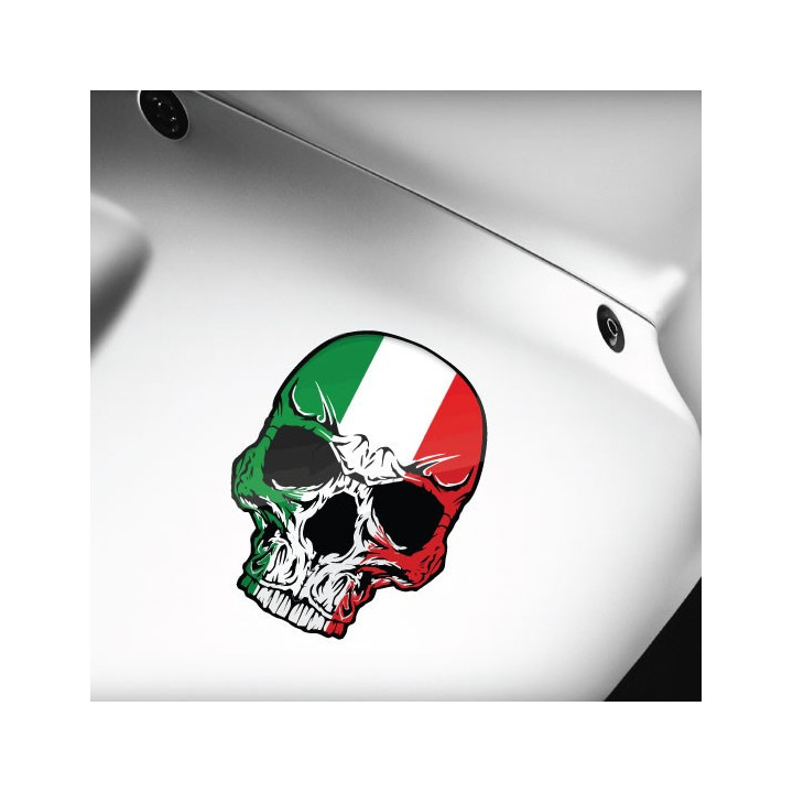 2x Aprilia Motorcycle Skull Stickers Decals - DecalsHouse