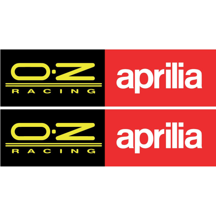 2x Aprilia Oz Racing Logo Stickers Decals - DecalsHouse