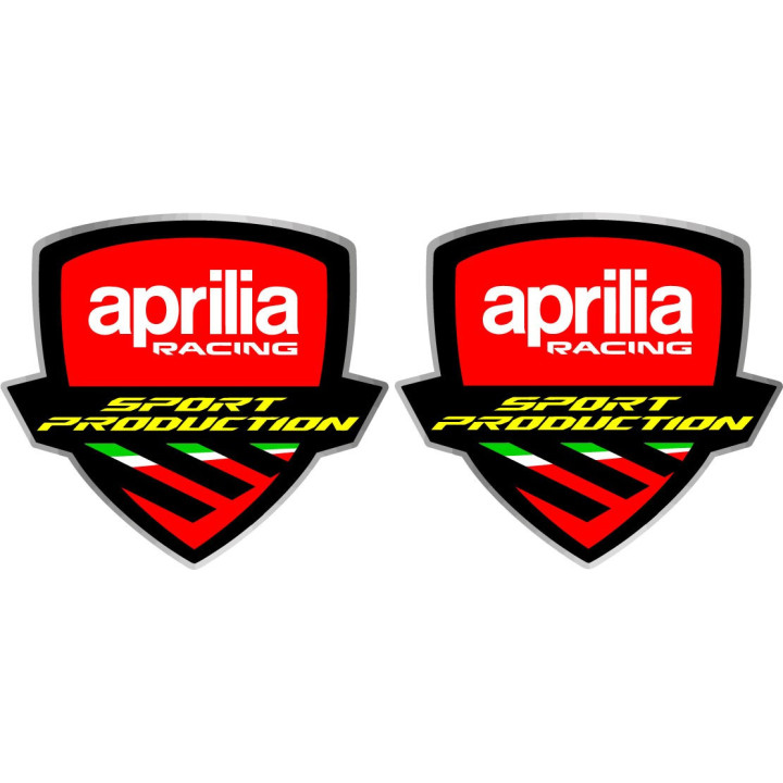 Aprilia Racing Sport Production Stickers – RSV4 Tuono Motorcycle Decals (2-Pack)