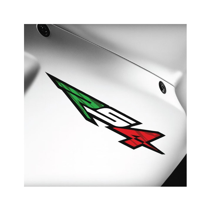 2x Aprilia Rs4 Italy Colours Stickers Decals - DecalsHouse