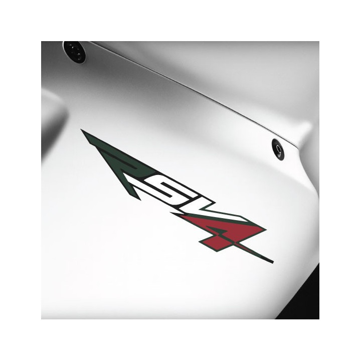 2x Aprilia Rs4 Italy Colours Style 2 Stickers Decals - DecalsHouse