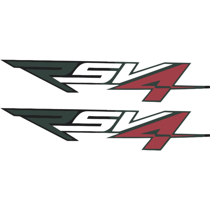 2x Aprilia Rsv4 Italy Colours Stickers Decals - DecalsHouse