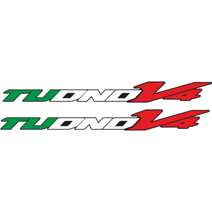 Aprilia Tuono V4 Tricolour Flag Stickers – Fairing Decals (2-Pack)