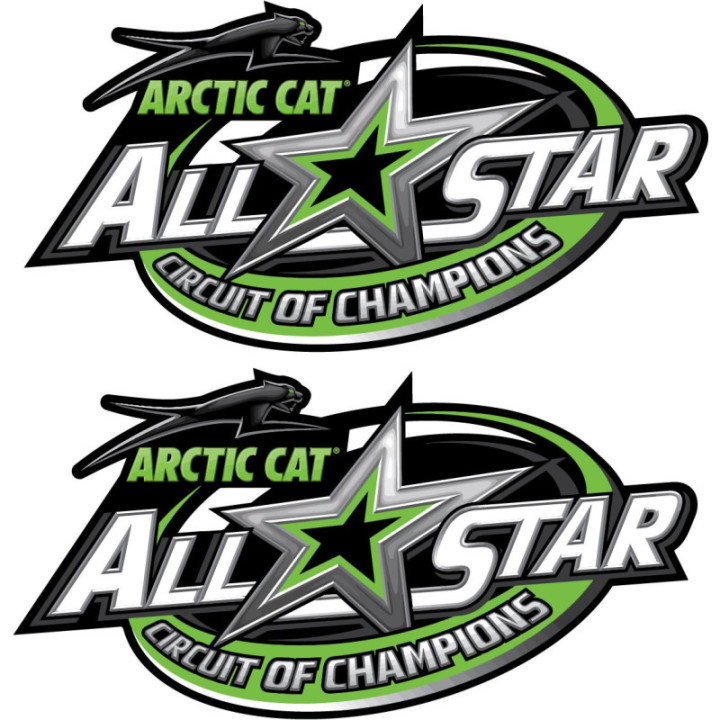 Arctic Cat All Star Champion Stickers Decals x2 - DecalsHouse