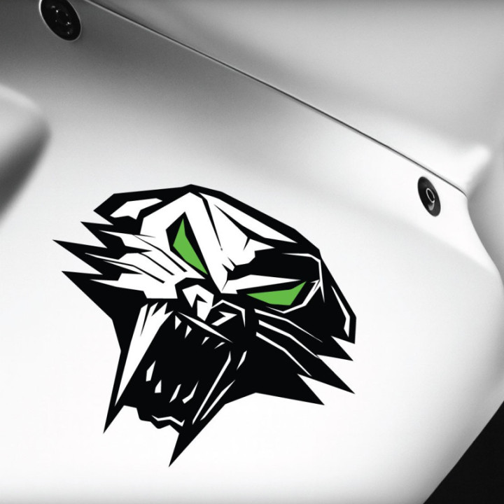 Arctic Cat Head Style 2 Stickers Decals x2 - DecalsHouse