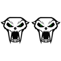 Arctic Cat Head Style 4 Stickers Decals x2 - DecalsHouse