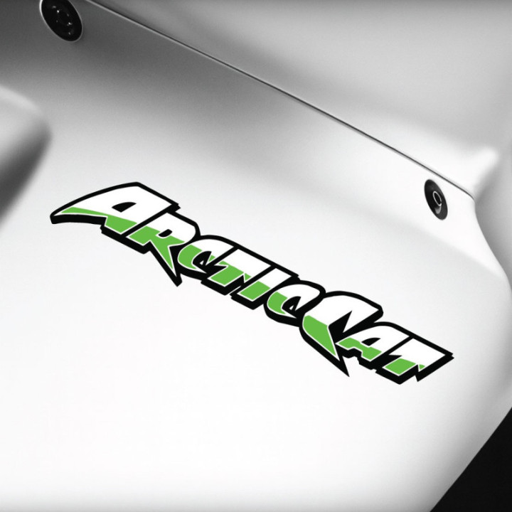 Arctic Cat Lettering Stickers Decals x2 - DecalsHouse