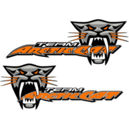 Arctic Cat Stickers – Snowmobile ATV Off-Road Decals (2-Pack)