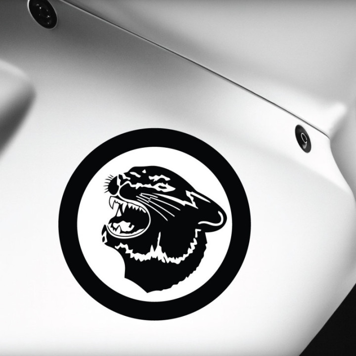Arctic Cat Logo Round With Head [Converted] Stickers Decals x2 - DecalsHouse