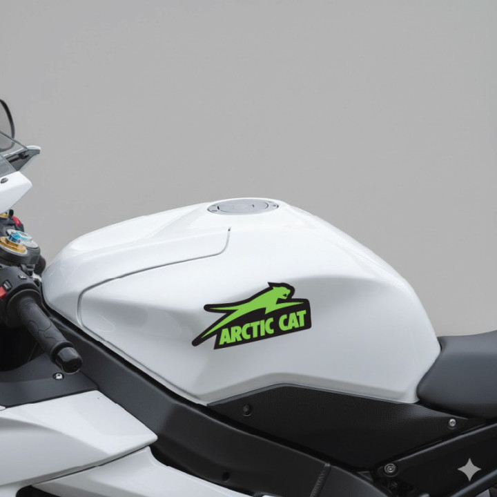 Arctic Cat Stickers – Snowmobile ATV Decals Black Outline (2-Pack) | DecalsHouse