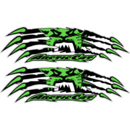Arctic Cat Claw Mark Stickers – Snowmobile ATV Decals (2-Pack)