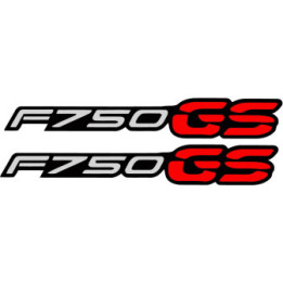 Bmw F750 Gs Red And Black [Converted] Stickers Decals x2 - DecalsHouse