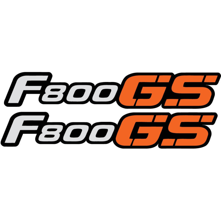 Bmw F800 Gs Orange Stickers Decals x2 - DecalsHouse