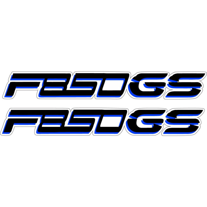 Bmw F850 Gs Black And Blue Stickers Decals x2 - DecalsHouse
