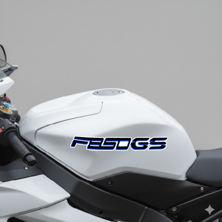Bmw F850 Gs Black And Blue Stickers Decals x2 - DecalsHouse