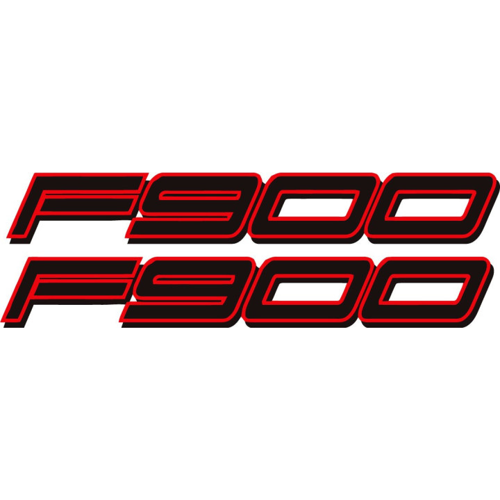 Bmw F900 Red Stickers Decals x2 - DecalsHouse
