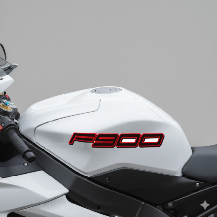 Bmw F900 Red Stickers Decals x2 - DecalsHouse
