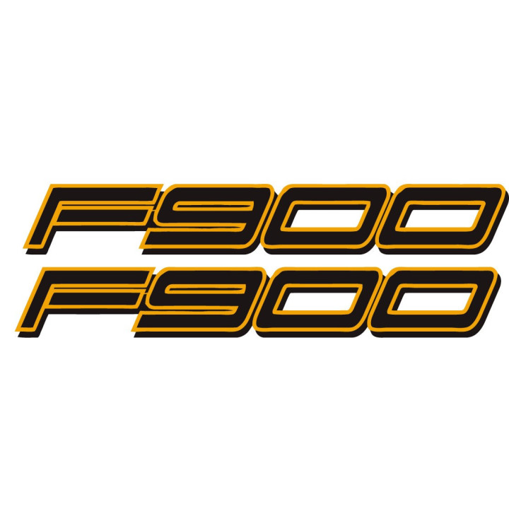 Bmw F900 Yellow Stickers Decals x2 - DecalsHouse