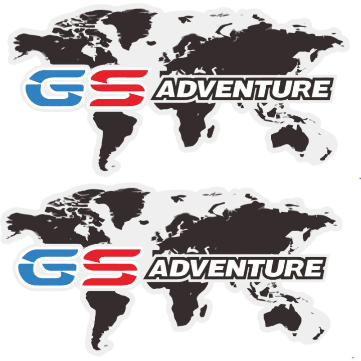 BMW GS Adventure Stickers - Motorrad Touring Decals (2-Pack)