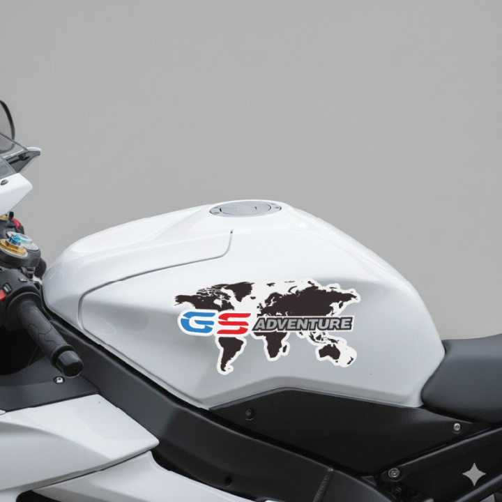 BMW GS Adventure Stickers - Motorrad Touring Decals (2-Pack)