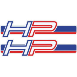 Bmw Hp Red And Blue Stickers Decals x2 - DecalsHouse