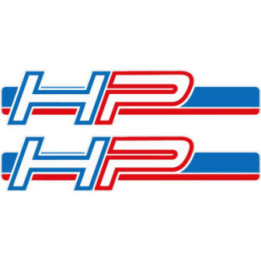 Bmw Hp Red And Blue Style 2 Stickers Decals x2 - DecalsHouse