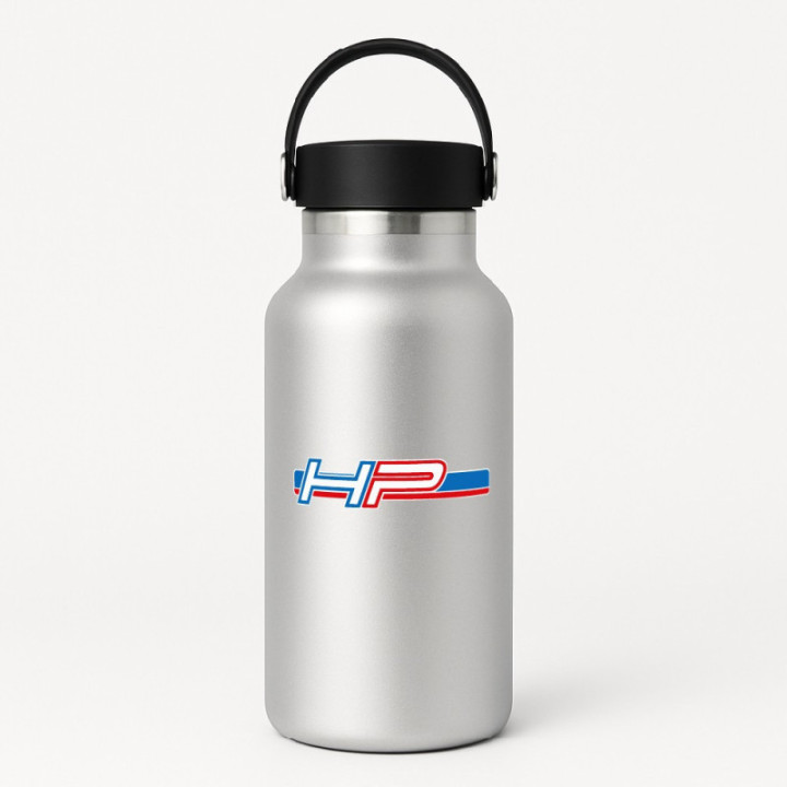 Bmw Hp Red And Blue Style 2 Stickers Decals x2 - DecalsHouse