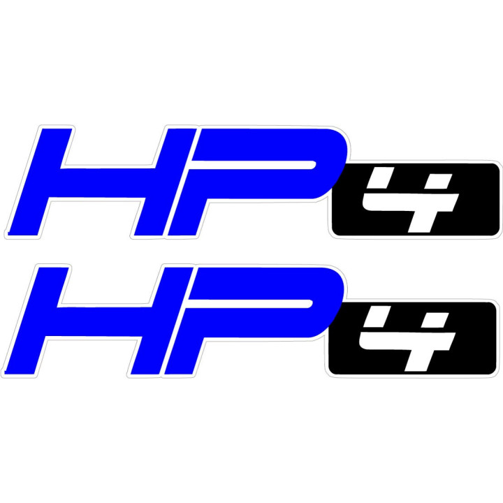 Bmw Hp4 Blue And Black Stickers Decals x2 - DecalsHouse
