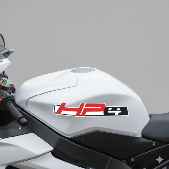 Bmw Hp4 Race Red And Black Stickers Decals x2 - DecalsHouse