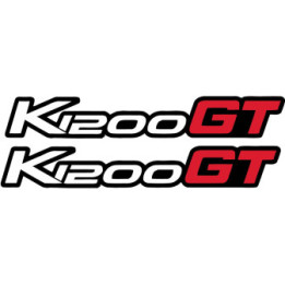 Bmw K 1200 Gt Black And Red Stickers Decals x2 - DecalsHouse