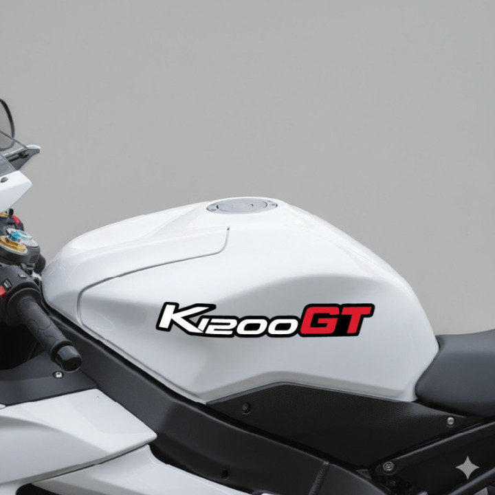 Bmw K 1200 Gt Black And Red Stickers Decals x2 - DecalsHouse