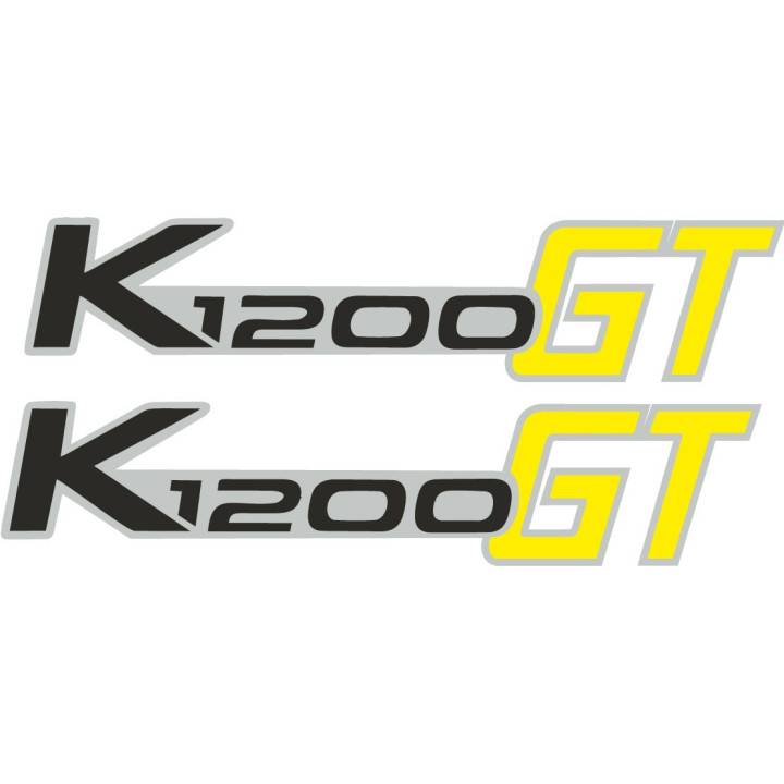 Bmw K 1200 Gt Yellow Stickers Decals x2 - DecalsHouse