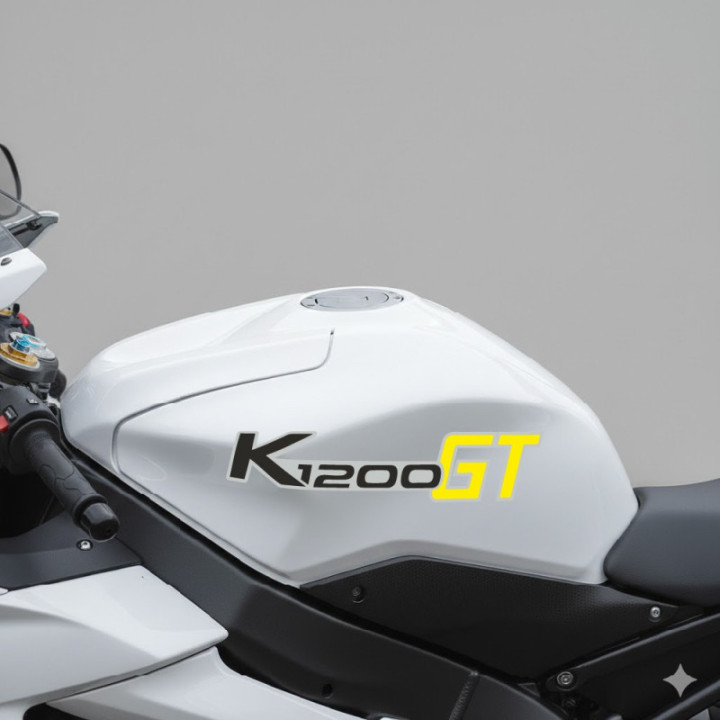 Bmw K 1200 Gt Yellow Stickers Decals x2 - DecalsHouse
