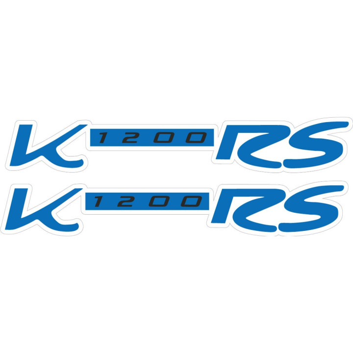 Bmw K 1200 Rs Silver And Blue Stickers Decals x2 - DecalsHouse
