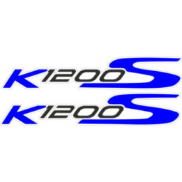 Bmw K 1200 S Blue And Black Stickers Decals x2 - DecalsHouse