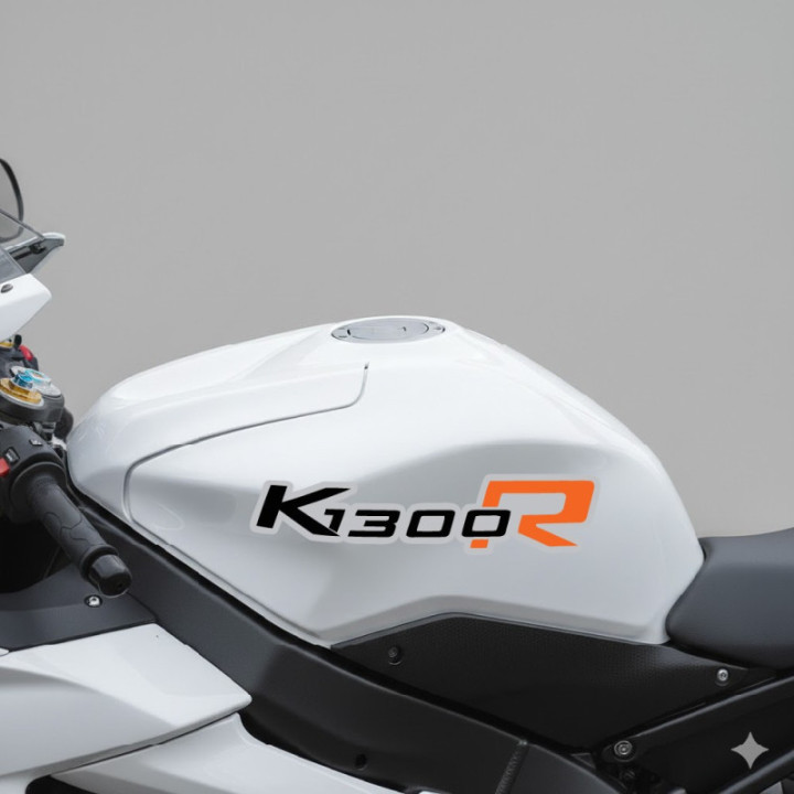 Bmw K 1300 R Black And Orange Stickers Decals x2 - DecalsHouse
