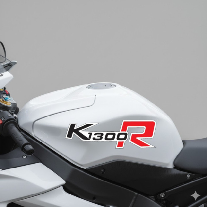 Bmw K 1300 R Red And Black [Converted] Stickers Decals x2 - DecalsHouse