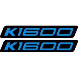 Bmw K1600 Black And Blue Stickers Decals x2 - DecalsHouse