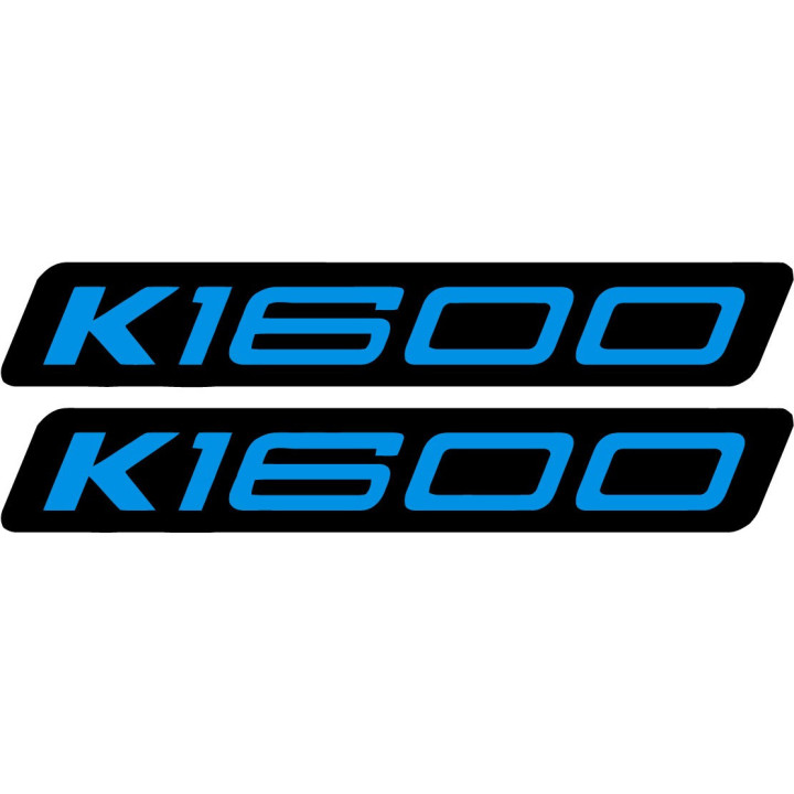 Bmw K1600 Black And Blue Stickers Decals x2 - DecalsHouse
