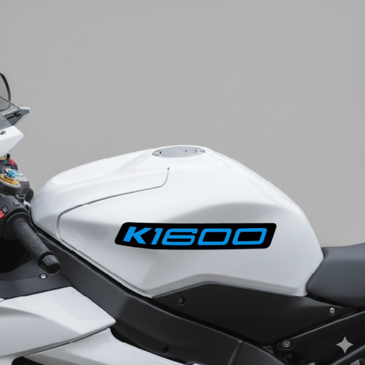 Bmw K1600 Black And Blue Stickers Decals x2 - DecalsHouse