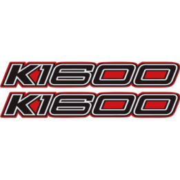 Bmw K1600 Black And Red Style 2 Stickers Decals x2 - DecalsHouse