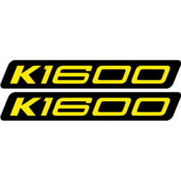 Bmw K1600 Black And Yellow Stickers Decals x2 - DecalsHouse