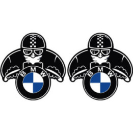 BMW Motorrad Biker Stickers – R1250GS S1000RR Decals (2-Pack)