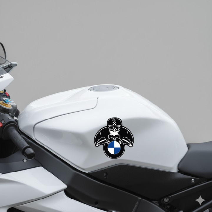 BMW Motorrad Biker Stickers – R1250GS S1000RR Decals (2-Pack)