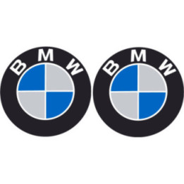 Bmw Logo Round Stickers Decals x2 - DecalsHouse