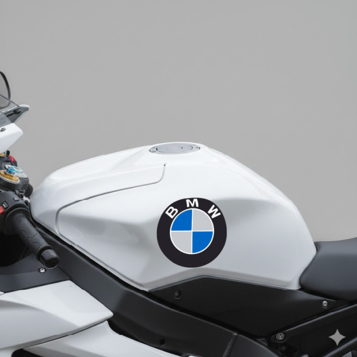 Bmw Logo Round Stickers Decals x2 - DecalsHouse