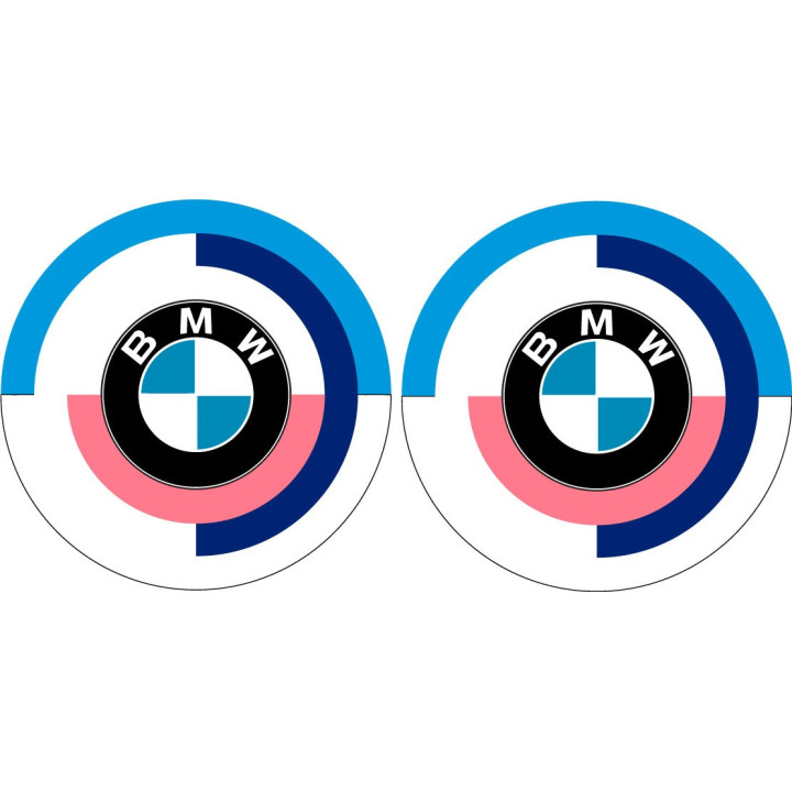 BMW Motorrad Round Logo Style 3 Stickers – R1250GS S1000RR F900R (2-Pack)